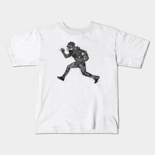 American football black and white Kids T-Shirt